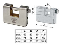 LUCCHETTO CORAZZATO A UNA BOCCA ADITUS CITY P749  mm.90 (P74990367)    ISEO
