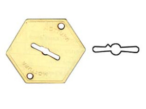 MOSTRINA ESTERNA IN OTTONE 95147  mm.52x64 (95147004C1)    MOTTURA