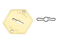 MOSTRINA ESTERNA IN OTTONE 95223  mm.52x64 (95223000C1)    MOTTURA