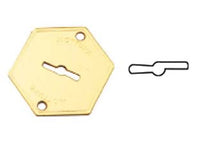 MOSTRINA ESTERNA IN OTTONE 95215  mm.52x64 (95215000C1)    MOTTURA