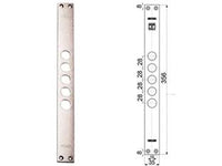 CONTROPIASTRE PER SERRATURE PORTE BLINDATE 94254  interasse mm.37, mm.35x356x3 (942540037)    MOTTURA