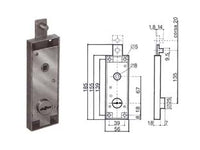 SERRATURA SERRANDA BASCULANTE CILINDRO FISSO TONDO DOPPIA MAPPA 8651  (8651.000)    PREFER