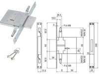 SERRATURA TRIPLICE DA INFILARE DOPPIA MAPPA ATTACCO ASTE M8 450/3M8S  mm.70 (00450 3M 70 2C CI)    SAB