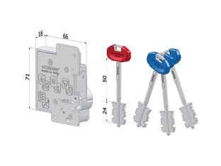 CUORE DI RICAMBIO DOPPIA MAPPA PER PORTE BLINDATE 25S  DX (25SXDZBXXXXXS56)    SECUREMME