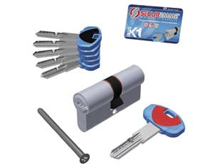 CILINDRO EUROPEO EVOK1 0K11 SERIE 3100  mm.30x40 (3101CCS30401X5)    SECUREMME