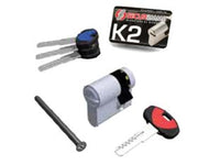 MEZZO CILINDRO EUROPEO K2 0CK2 SERIE 3200M  mm.30x10 cromo satinato    SECUREMME