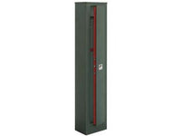 ARMADIO PORTAFUCILI 5 POSTI CON TESORETTO  mm.308x208x1480h. peso kg.36,6 (S5001T)    STARK