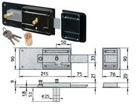 FERROGLIETTO APPLICARE CATENACCIO 5 MAND. E SCROCCO CIL. FISSO 1.7852  mm.50 (1.7852/714)    VIRO