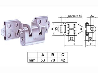 OCCHIOLI REGOLABILI PER LUCCHETTI- (art.675) - 5 pezzi VIRO