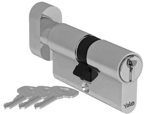 CILINDRO EUROPEO SERIE 500 CON POMOLO  mm.60 centrato (30x30) (YC054KD303003N1)    YALE