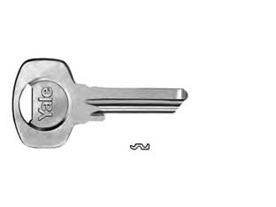 CHIAVE GREZZA YALE 1009- - 4 spine DX - mm.23,65 (01009#000B084000) - 10 pezzi YALE