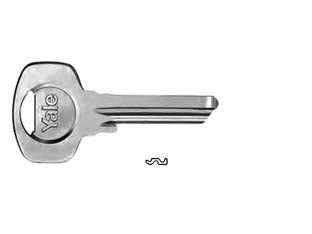 CHIAVE GREZZA YALE 1008- - 5 spine DX, mm.27,15 (01008#000B084000) - 10 pezzi YALE