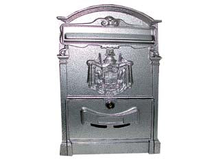 CASSETTA POSTALE IN ALLUMINIO PER ESTERNI RESIDENCE GRIGIA  cm.25x9x41h. colore grigio    QUALITY