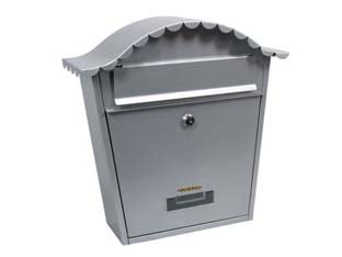 CASSETTA POSTALE PORTARIVISTE SAGOMATA PER ESTERNI GRIGIA  cm.36X13x36h.  colore grigio    QUALITY