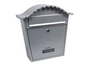 CASSETTA POSTALE PORTARIVISTE SAGOMATA PER ESTERNI GRIGIA  cm.36X13x36h.  colore grigio    QUALITY