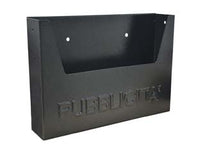 CASSETTA RACCOGLI PUBBLICITA' IN METALLO  cm.34x8x25,5h. colore nero    QUALITY