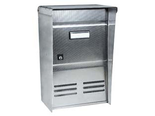CASSETTA POSTALE PORTARIVISTE INOX SERIE DUBLO PER ESTERNI  cm.26x12x37,5h.  acciaio inox 18/10 satinato    ALUBOX