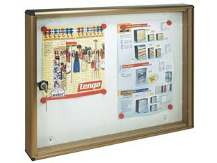 BACHECA PORTA AVVISI PER INTERNI CM.55X5X40H.  cm.55x5x40h.    ALUBOX