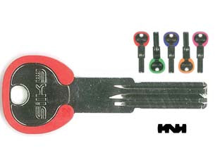 CHIAVI PUNZONATE PER CILINDRI AGB 6 SPINE AGB9DZ- - AGB9DZ silky 5 colori assortiti - 5 pezzi SILCA