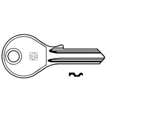 CHIAVI PER CILINDRI CAF 4 SPINE PICCOLE CAF1- - CAF1 DX - 10 pezzi SILCA