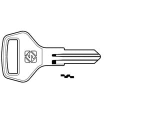 CHIAVI PER CILINDRI CASH BOX 5 SPINE PICCOLE CAX2R- - CAX2R - 10 pezzi SILCA