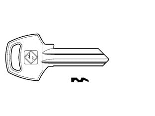 CHIAVI PER CILINDRI CORBIN 5 SPINE GRANDI CB1- - CB1 DX - 10 pezzi SILCA