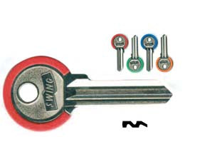 CHIAVI PER CILINDRI CORBIN 5 SPINE GRANDI CB6DZ- - CB6DZ DX swing 4 colori assortiti - 100 pezzi SILCA