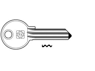 CHIAVI PER CILINDRI CORBIN 5 SPINE GRANDI CB78R- - CB78R SX - 5 pezzi SILCA