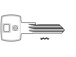 CHIAVI PER CILINDRI CORBIN 5 SPINE GRANDI CB90R- - CB90R SX - 10 pezzi SILCA