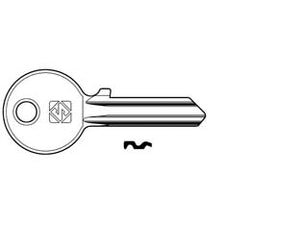 CHIAVI PER CILINDRI CORNI 5 SPINE PICCOLE CC8- - CC8 DX - 10 pezzi SILCA