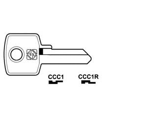 CHIAVI PER CILINDRI CCC 4 SPINE GRANDI- - CCC1R SX - 10 pezzi SILCA