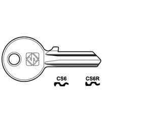 CHIAVI PER CILINDRI CISA 4 SPINE PICCOLE- - CS6 DX - 10 pezzi SILCA