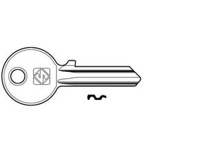 CHIAVI PER CILINDRI CISA 5 SPINE PICCOLE CS7 IN ACC. NICH.- - CS7 DX - 100 pezzi SILCA