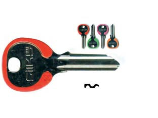 CHIAVI PER CILINDRI CISA 5 SPINE PICCOLE CS7DZ- - CS7DZ DX silky 4 colori assortiti - 100 pezzi SILCA