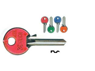 CHIAVI PER CILINDRI CISA 5 SPINE PICCOLE CS7NSL- - CS7NSL DX slim fluo colori assortiti - 10 pezzi SILCA
