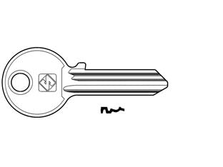 CHIAVI PER CILINDRI CISA 5 SPINE GRANDI CS13- - CS13 DX - 5 pezzi SILCA