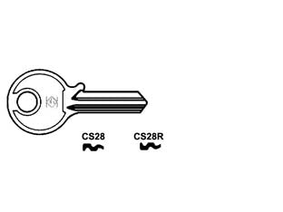 CHIAVI PER CILINDRI CISA 4 SPINE PICCOLE- - CS28R SX - 10 pezzi SILCA