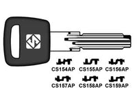 CHIAVI PER CILINDRI CISA 6+7 SPINE PROFILO PIATTO- - CS159AP - 5 pezzi SILCA