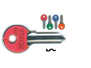CHIAVI PER CILINDRI CISA 4 SPINE GRANDI CS204DZ- - CS204DZ DX silky 4 colori assortiti - 100 pezzi SILCA