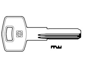 CHIAVI PUNZONATE PER CILINDRI FIAM 6 SPINE FI4R- - FI4R - 5 pezzi SILCA