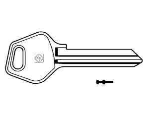CHIAVI PER CILINDRI FASEM 6 SPINE GRANDI FM7- - FM7 - 5 pezzi SILCA