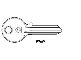 CHIAVI PER CILINDRI ISEO 5 SPINE GRANDI IE2- - IE2 DX - 10 pezzi SILCA