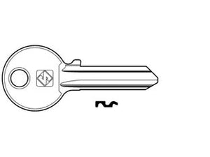 CHIAVI PER CILINDRI ISEO 5 SPINE GRANDI IE6  IN ACC. NICH.- - IE6 DX - 100 pezzi SILCA
