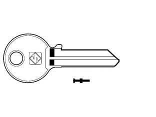 CHIAVI PER CILINDRI ISEO 5 SPINE GRANDI IE9- - IE9 - 10 pezzi SILCA