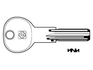 CHIAVI PUNZONATE PER CILINDRI ISEO 5+6+6 SPINE IE26- - IE26 - 10 pezzi SILCA