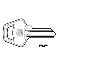 CHIAVI PER CILINDRI MERONI 4 SPINE PICCOLE MER1- - MER1 DX - 100 pezzi SILCA