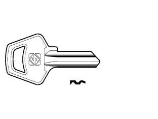 CHIAVI PER CILINDRI MERONI 4 SPINE PICCOLE MER1- - MER1 DX - 100 pezzi SILCA