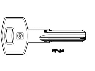 CHIAVI PUNZONATE PER CILINDRI MUL-T-LOCK 10 SPINE MTK8RP- - MTK8RP - 5 pezzi SILCA