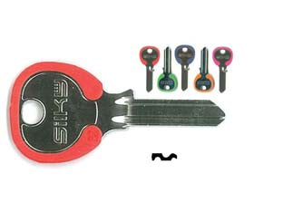 CHIAVI PER CILINDRI OMEC 5 SPINE PICCOLE OC074DZ- - OC074DZ DX silky 5 colori assortiti - 100 pezzi SILCA