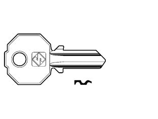 CHIAVI PER CILINDRI PREFER 3 SPINE GRANDI PF208- - PF208 DX - 10 pezzi SILCA